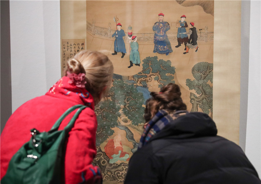 Chinese portrait painting exhibition unveiled in Berlin