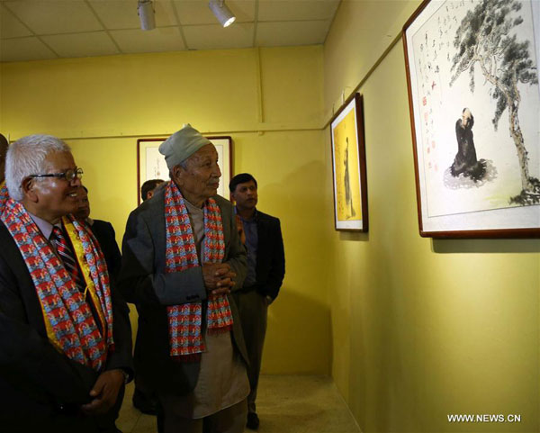 China-Nepal Friendship Painting Exhibition kicks off in Kathmandu