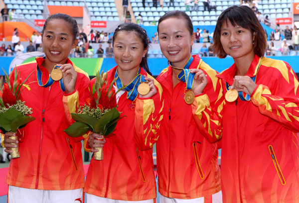中国网球时隔24年再捧亚运女团金牌