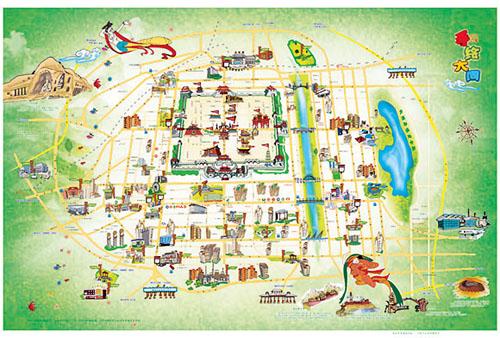 大同世家小镇地图图片