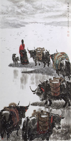 天津画家田均清作品全国画展摘金