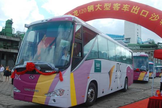 大金龙120辆大型客车出口沙特