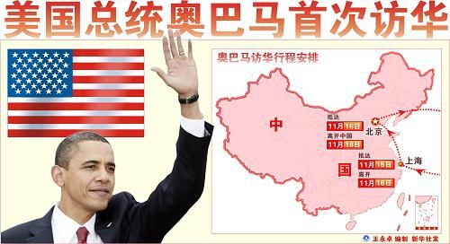 奥巴马抵沪访问 中美共谋双边关系未来发展