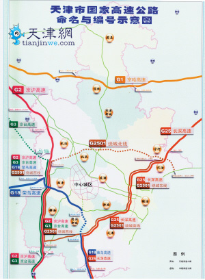 过津六条国家高速统一编号G字头