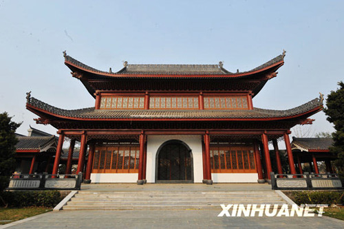 长沙橘子洲拱极楼外观建设全面完工