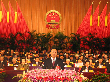 江苏十一届人大三次会议开幕(图)