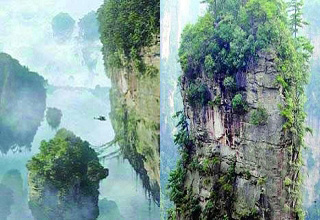 张家界乾坤柱更名哈利路亚山 欲借《阿凡达》扬名