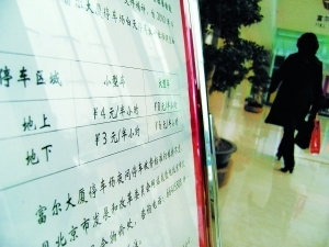 北京停车涨价了!写字楼涨三倍 大商场照旧免