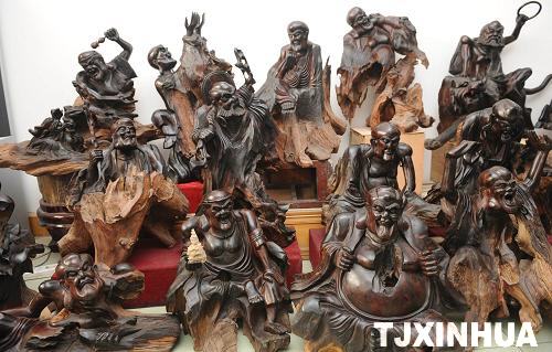 “根雕十八罗汉”将亮相上海世博会