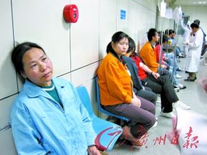 深圳龙岗100多名工人疑食物中毒入院(图)