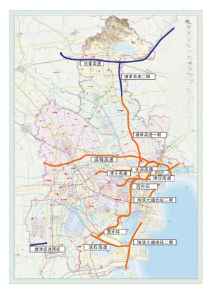 滨石高速天津段规划图图片