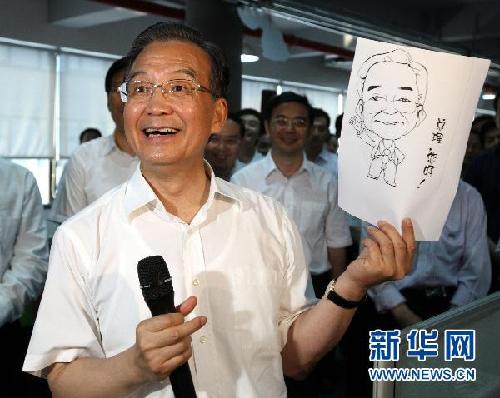 给总理画漫画者口述:也做一回温总理的“粉丝”
