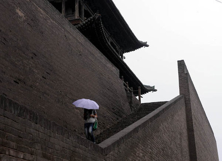 雨中游平遥