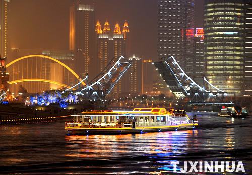 天津打造海河景观灯光