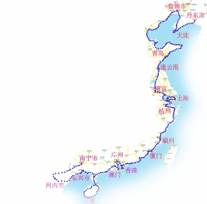 重庆崽骑单车游中国海岸线
