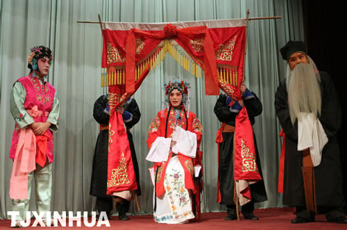 津门大学生演绎国粹魅力