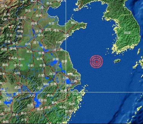 南黄海发生5.0级地震,上海有感。来源:中国地震台网中心 南黄海9时19分发生5级地震 上海部分地区有震感