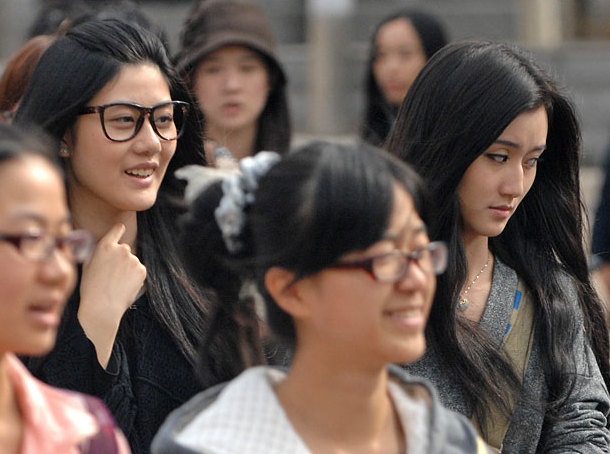 北京电影学院满眼都是美女