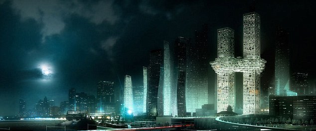 韩国大楼酷似世贸被袭场景