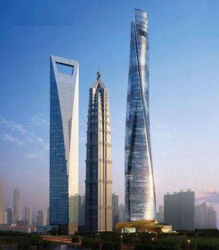 中国第一高楼已建50层 位于上海今年将达400米
