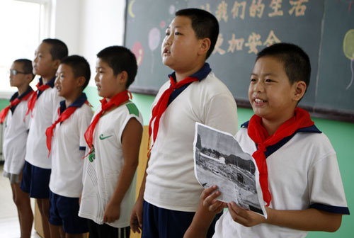 北京房山“7•21”受灾学校如期开学 安全教育成第一课