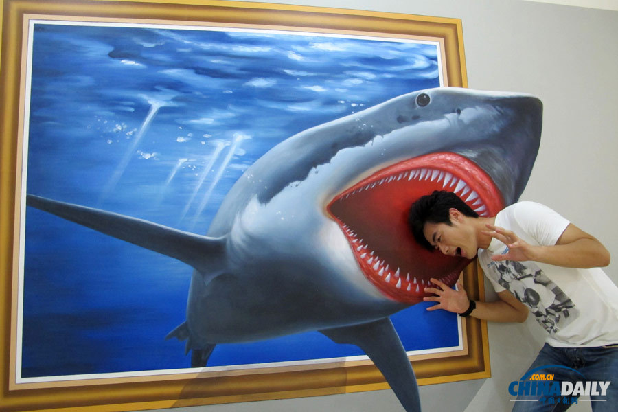海南海口：2013国际3D魔幻世界动漫画展吸引眼球