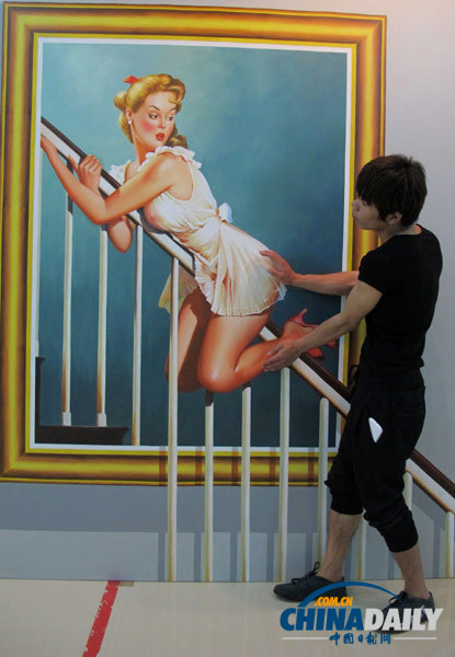 海南海口：2013国际3D魔幻世界动漫画展吸引眼球