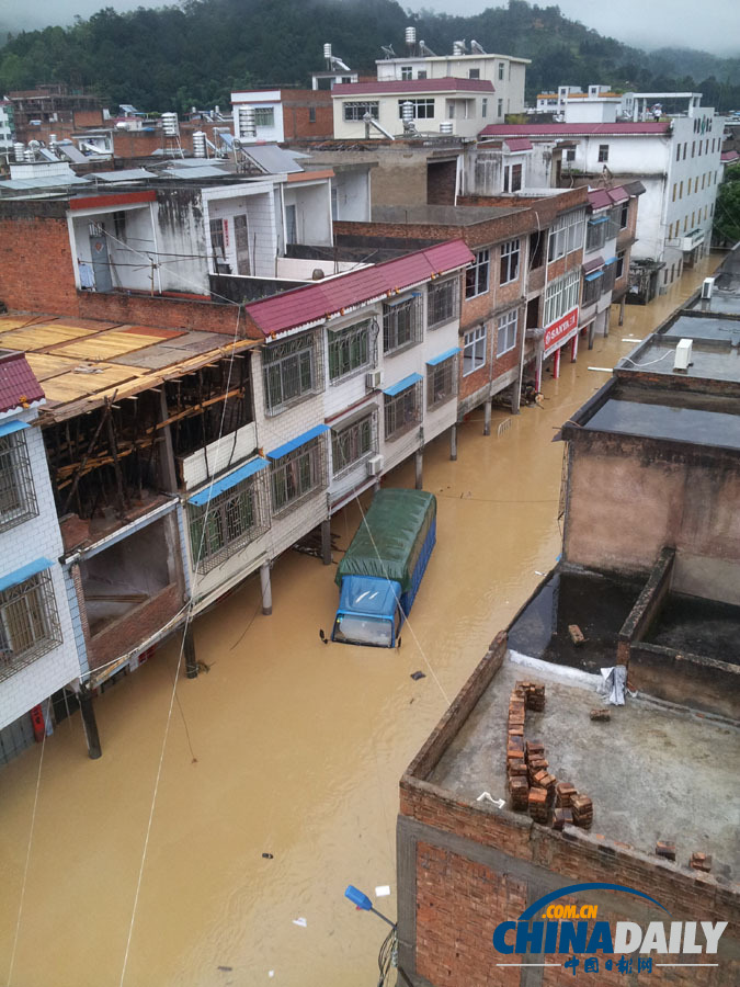 高清：强降雨致广东梅州部分地区受灾