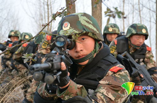 习大大新年贺词鼓舞军心 武警官兵2015蛮拼使命