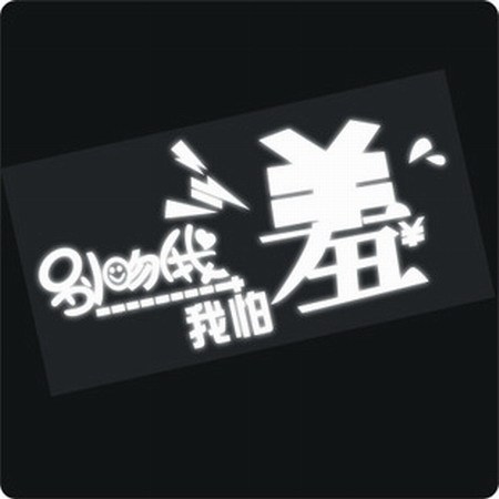 “别吻我 我怕羞” 个性车贴成为中国街头新文化