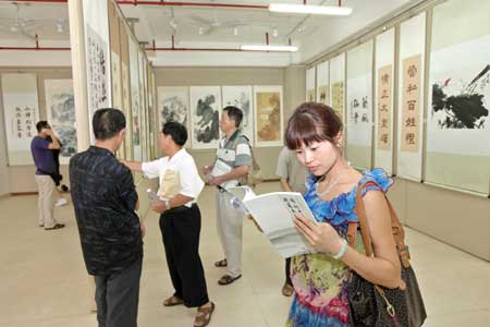 翔安反腐倡廉书画展开幕