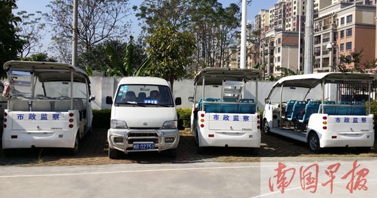 贵港：无牌电动汽车上路执法 公车短缺实属无奈?