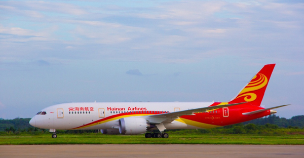 喜迎787、737抵琼 海航机队规模提速
