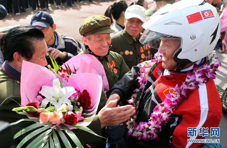 探险勇士王龙祥单骑摩托重走抗美援朝路