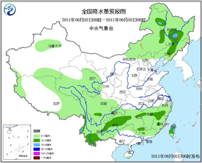 中国气象干旱区将有明显降水 云南西部局地大雨