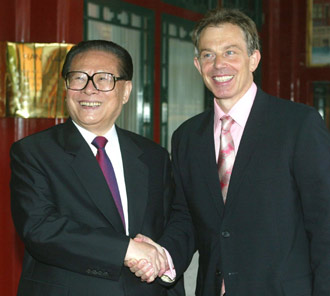 Chinese leaders meet with Blair