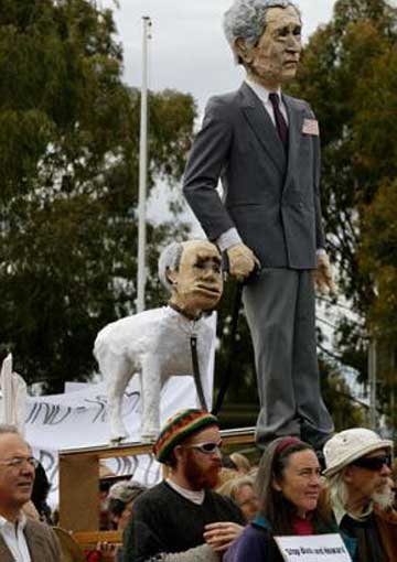 Australian anti-Bush protest