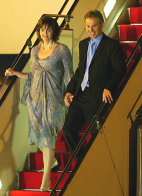 Blair arrives in Beijing
