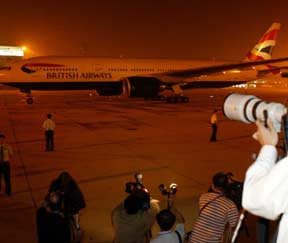 Blair arrives in Beijing