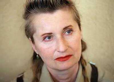 Austrian novelist and playwright Elfriede Jelinek won the Nobel Prize for Literature on October 7, 2004, the Swedish Academy said. Born in 1946 to a father of Czech-Jewish origins and a Viennese mother, she is best-known for her autobiographical 1983 novel 'The Piano Teacher', which was made into a movie in 2001. Jelinek is seen in this May 1999 file photo. Photo by Jacqueline Godany