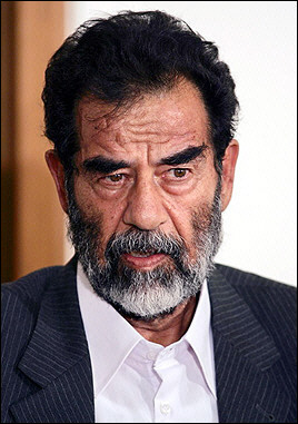 Iraqi Defence Minister Hazem Shaalan said toppled dictator Saddam Hussein (pictured) will go on trial on charges of crimes against humanity by the end of the year. [AFP]