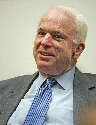 U.S. Sen. John McCain, R-Ariz., meets with The Associated Press Monday, Dec. 13, 2004 in Phoenix. [AP]