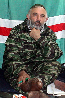 Undated file picture shows Chechen rebel leader Aslan Maskhadov. Maskhadov has ordered all rebel fighters to observe a ceasefire for the month of February in their fight against Russian troops, a separatist web site reported, quoting an aide to Chechen warlord Shamil Basayev. [AFP/File]