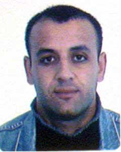 Spanish Interior ministry hand-out photo shows 32-year-old Moroccan suspect Driss Chebli, who, along with two other suspects, is charged with aiding the September 11, 2001 hijackers in their preparations for the attacks on New York and Washington. Spanish prosecutors are seeking a total of 222,000 years in prison and a nearly 900 million euros ($1.17 billion) in fines for three suspects accused of aiding the September 11 attacks on the United States. The punishments are among a total of 230,000 years worth of prison terms sought for 24 suspects currently held in jail on charges of belonging to an al Qaeda unit, according to court documents filed on February 14, 2005.