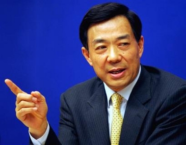 China's Commerce Minister Bo Xilai speaks to the media during a press conference in Beijing Monday, May 30, 2005. 