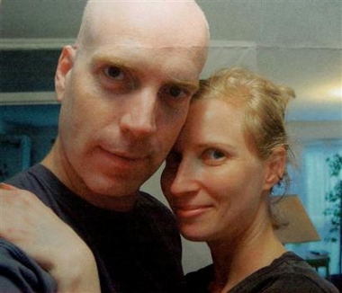 In this undated photo released by the Haaretz daily newspaper Sunday May 29, 2005, Michael Haephrati, 41, left, is seen in with his wife, Ruth Brier-Haephrati, 28, right. The two have been arrested in Britain last week and are both wanted in Israel on suspicion of computer hacking offenses involving the use of a so-called Trojan horse software program, which sits in the victim's computer and gives the hacker full access to the machine over the Internet. (AP 