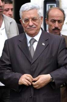 Palestinian Authority President Mahmoud Abbas arrives at his house in the West Bank city of Ramallah Friday, June 3, 2005. Abbas, 70, said Friday that he plans to appoint a deputy after returning to the West Bank following a heart procedure in Jordan on Wednesday.(A
