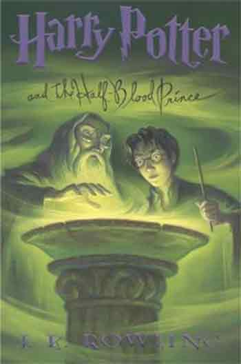 This photo supplied by Scholastic publishers shows the dust jacket cover of 'Harry Potter and the Half-Blood Prince' by J.K. Rowling. One lucky American library is going to be able to cast a spell on its readers by displaying the first American edition of 'Harry Potter and the Half-Blood Prince' signed by J.K. Rowling herself _ it's the top prize in a sweepstakes from Scholastic, the American publisher of the series about the boy wizard. (AP