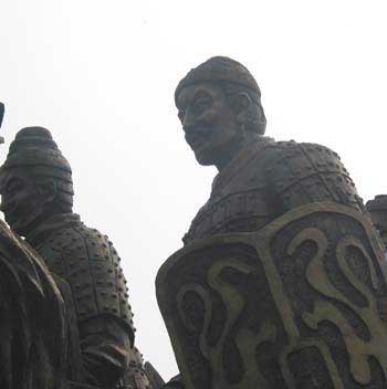 Qinhuangdao park features historical figures