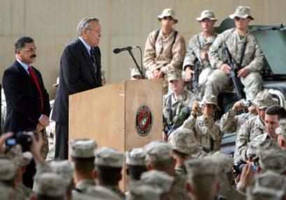 Rumsfeld: US faces test of wills in Iraq